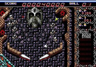 Devil Crash MD (Japan) In game screenshot
